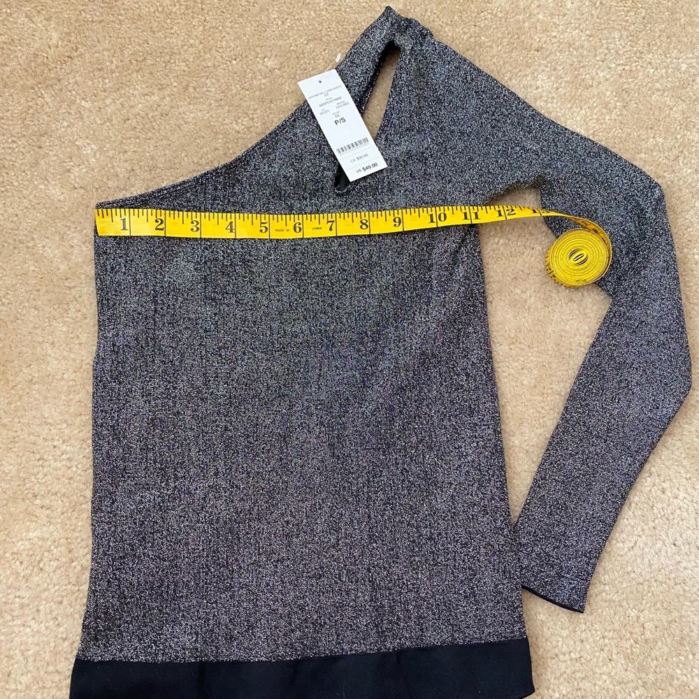 NWT Bebe Asymmetrical One Shoulder Bodysuit Size S - Picture 5 of 5